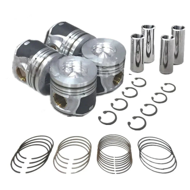 23410-27901 23040-27950 23410-27921 New Piston & Ring Set Fits Hyundai D4ea & D4ea-V 16v For Santa Tucson 2.0l Diesel 2000-06-Replacement Aftermarket Parts