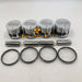 New 4 Sets STD Piston Kit With Ring 31A17-08400 Fit For Mitsubishi S4L Engine 78MM