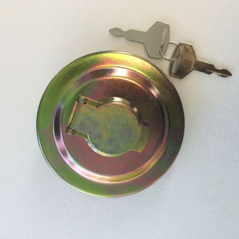 2444R1047 Fuel Cap with 2 Keys Fits Kobelco Sk04L-2 SK25SR SK30SR SK130-4 SK150LC-4-BeeSpareParts