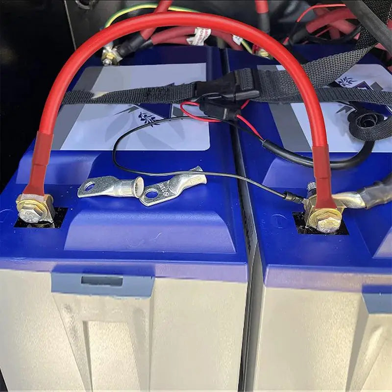 2/4/6AWG Car Battery Connector Power Inverter Cables 30cm Marine Battery Cable With Lug Awg PVC Insulated Jacket For Auto Boats-BeeSpareParts