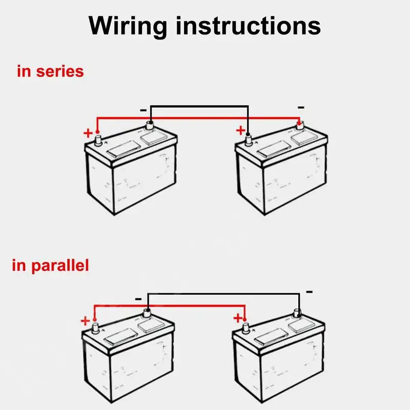 2/4/6AWG Car Battery Connector Power Inverter Cables 30cm Marine Battery Cable With Lug Awg PVC Insulated Jacket For Auto Boats-BeeSpareParts