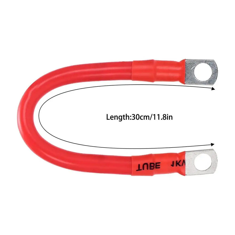 2/4/6AWG Car Battery Connector Power Inverter Cables 30cm Marine Battery Cable With Lug Awg PVC Insulated Jacket For Auto Boats-BeeSpareParts
