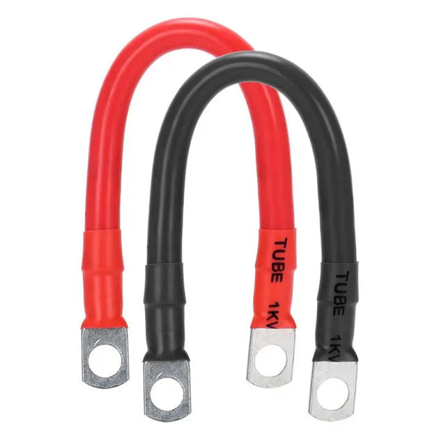 2/4/6AWG Car Battery Connector Power Inverter Cables 30cm Marine Battery Cable With Lug Awg PVC Insulated Jacket For Auto Boats-BeeSpareParts