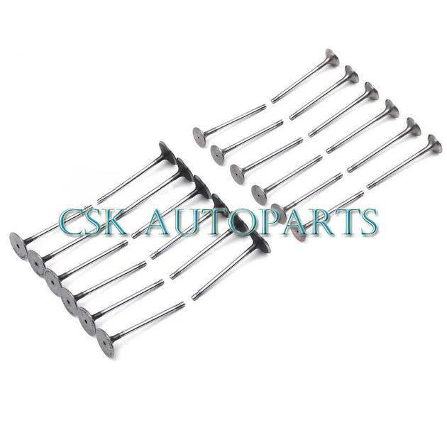 24pcs Intake Exhaust Inlet Outlet Valves Set For Audi VW Golf R32 Passat R36 3.6L VR6-BeeSpareParts