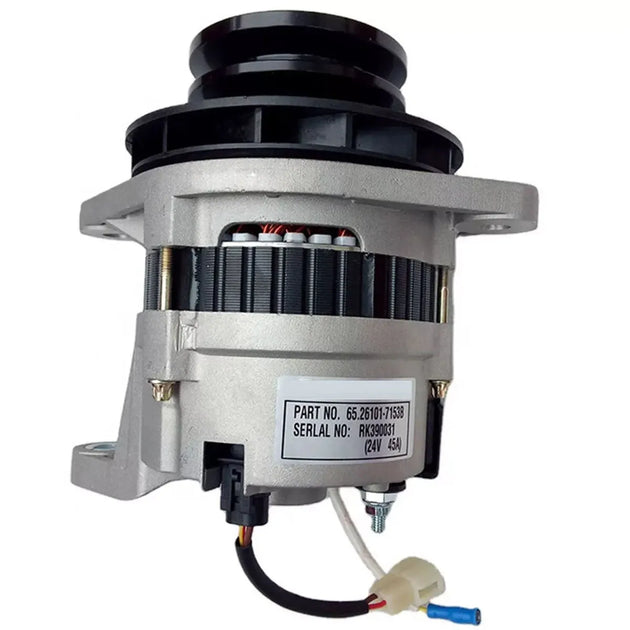 24V 45A Alternator 300901-00007 65.26101-7153A For Doosan Daewoo Engine P222LE-BeeSpareParts