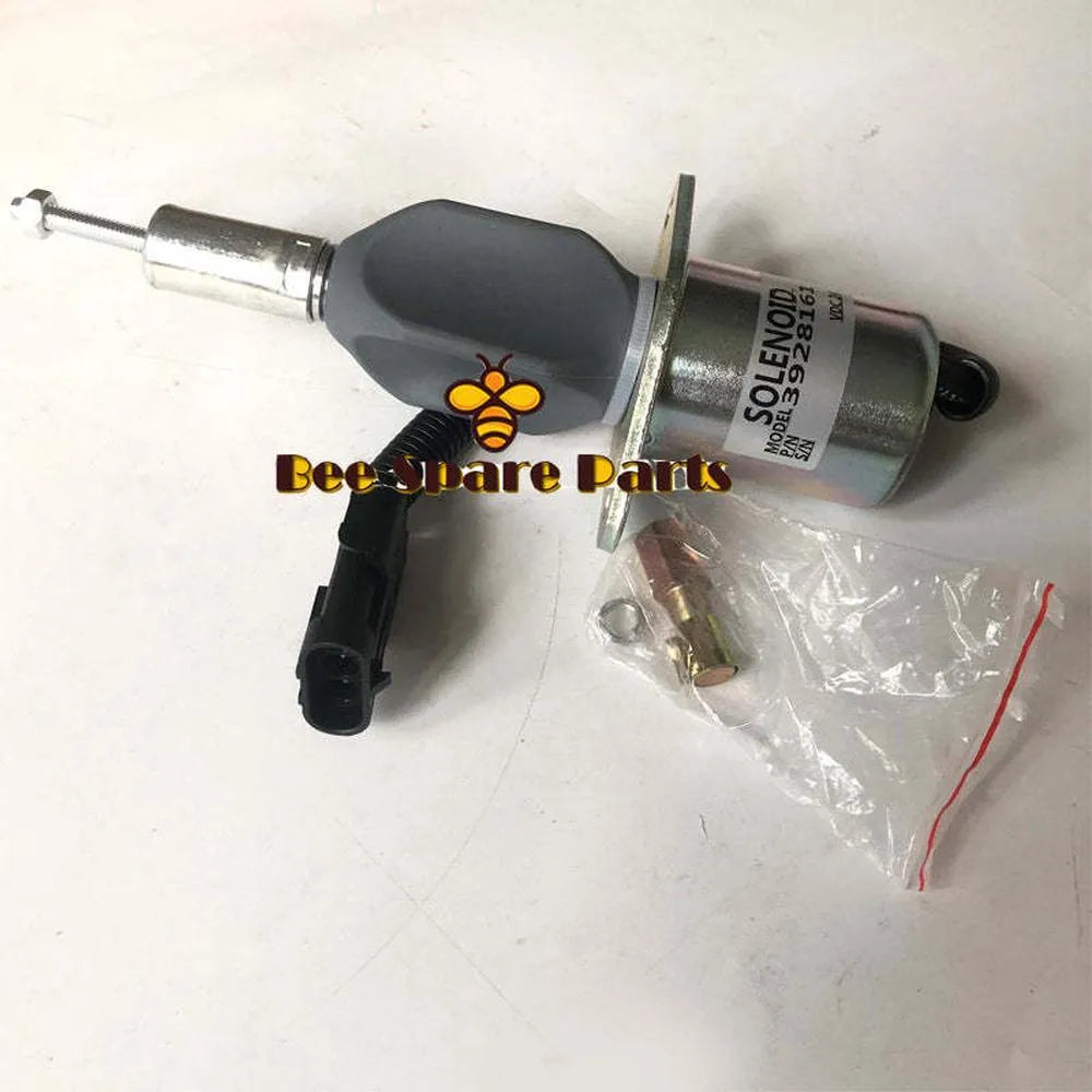 24V Fuel Shut Off Solenoid 3928161 SA-4293-24 3923258 For Hyundai R290 Excavator-Replacement Aftermarket Parts