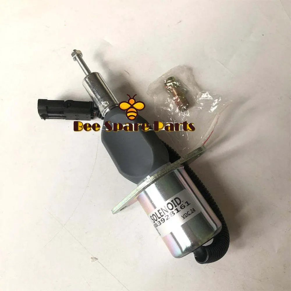 24V Fuel Shut Off Solenoid 3928161 SA-4293-24 3923258 For Hyundai R290 Excavator-Replacement Aftermarket Parts