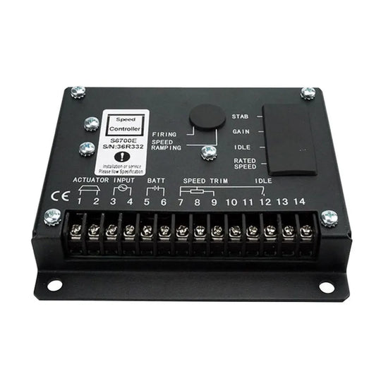 24V S6700E Speed Control Unit Engine Governor Controller Compatible with Generator Genset-BeeSpareParts