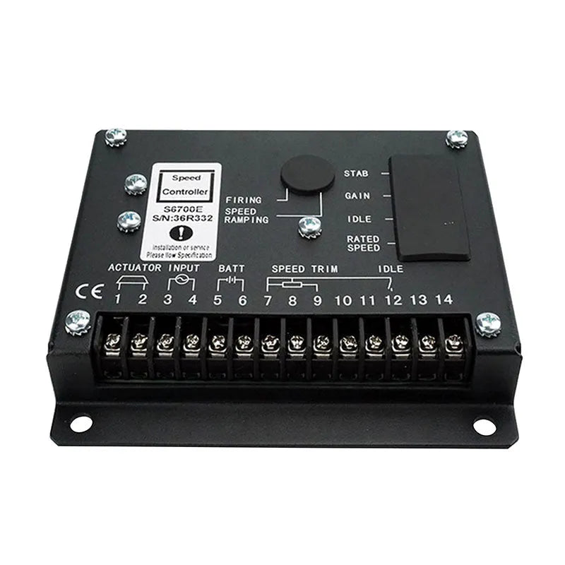 24V S6700E Speed Control Unit Engine Governor Controller Compatible with Generator Genset-BeeSpareParts