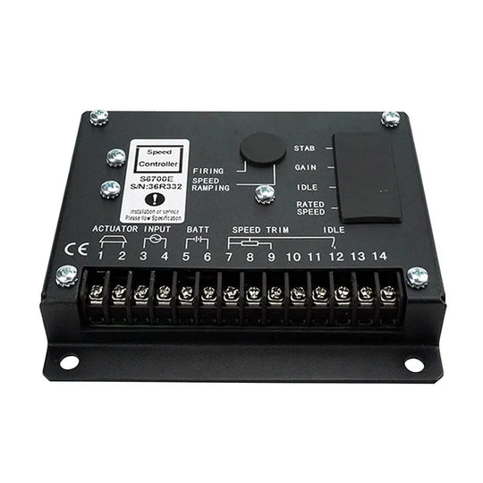 24V S6700E Speed Control Unit Engine Governor Controller Compatible with Generator Genset-BeeSpareParts