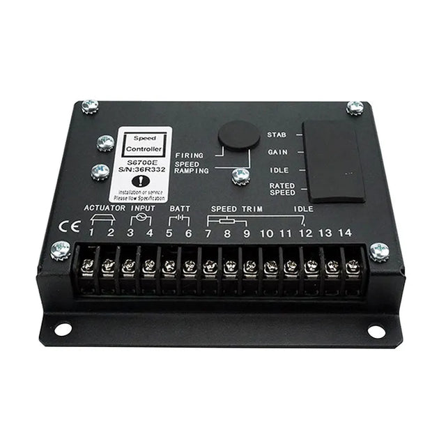 24V S6700E Speed Control Unit Engine Governor Controller Compatible with Generator Genset-BeeSpareParts