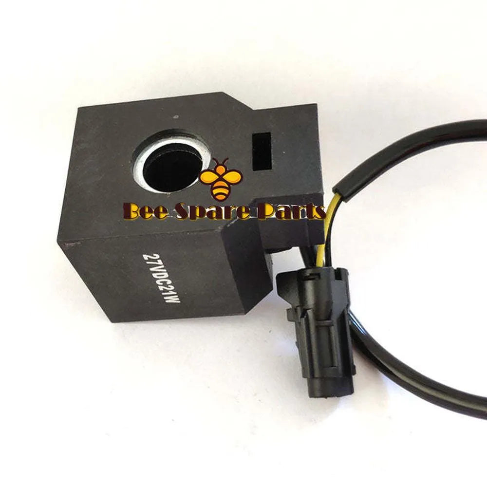 24V Solenoid Valve Coil for Hyundai Parts R220-5 excavator 27VDC21W-Replacement Aftermarket Parts