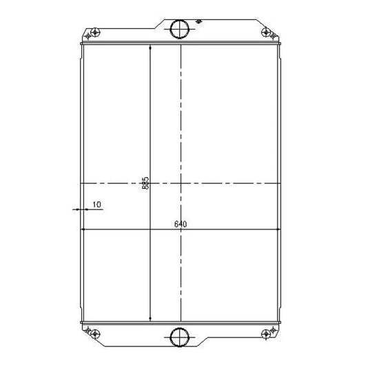 2565310 3498238 Cooling Radiator For Caterpillar 950H 962H IT62H-Replacement Aftermarket Parts