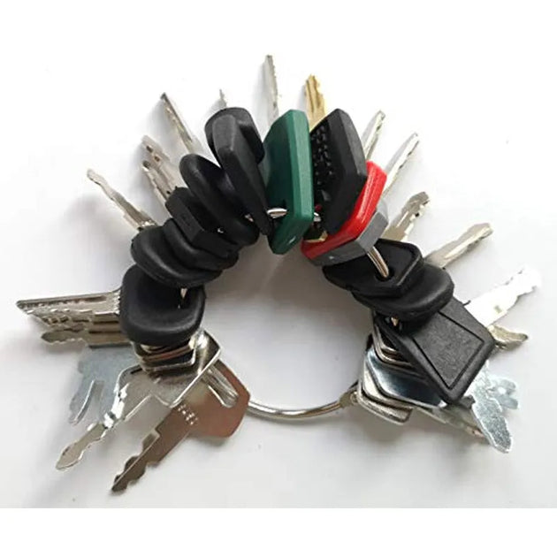 25pcs Heavy Equipment Construction Ignition Key Set 5P8500 777 787 Fit for Caterpillar Case John Deere-BeeSpareParts