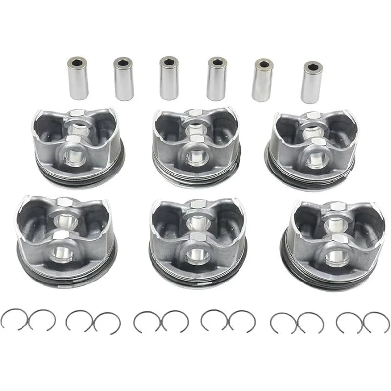 2720301018 Pistons set Φ88+0.5mm For Mercedes-Benz E280 C300 GLK300 3.0 V6-BeeSpareParts