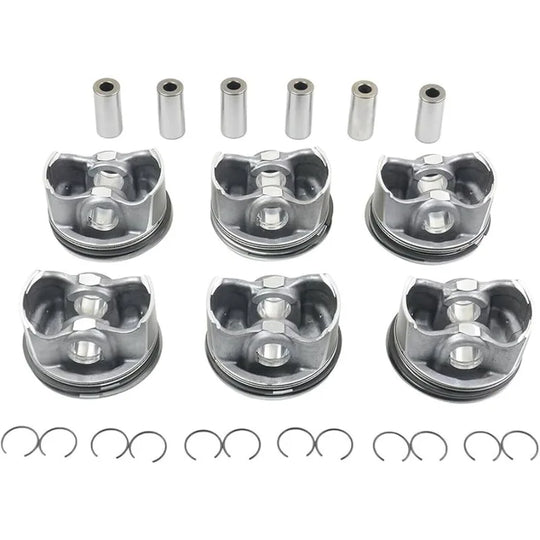 2720301018 Pistons set Φ88+0.5mm For Mercedes-Benz E280 C300 GLK300 3.0 V6-BeeSpareParts