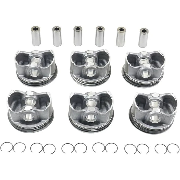 2720301018 Pistons set Φ88+0.5mm For Mercedes-Benz E280 C300 GLK300 3.0 V6-BeeSpareParts