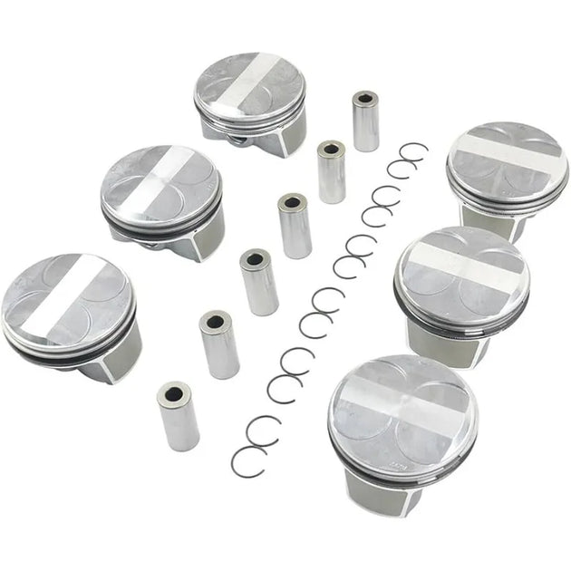 2720301018 Pistons set Φ88+0.5mm For Mercedes-Benz E280 C300 GLK300 3.0 V6-BeeSpareParts