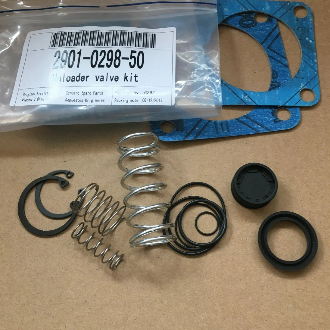 2901029850 Unloader Valve Service Kit for Atlas Copco Compressor 2901-0298-50-BeeSpareParts