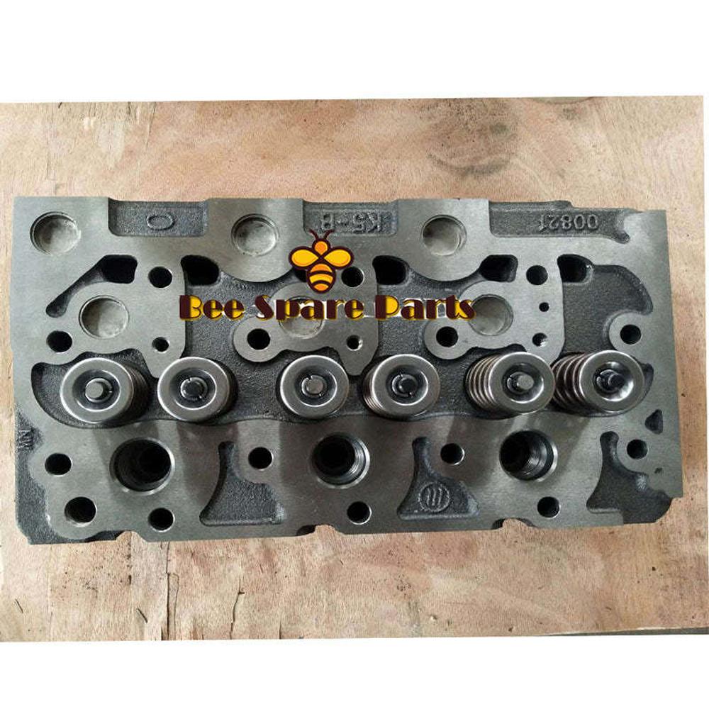 Complete Cylinder Head For Kubota K5B D1302 Engine With Full Set Valves Model 1 Small Water Window-Replacement Aftermarket Parts