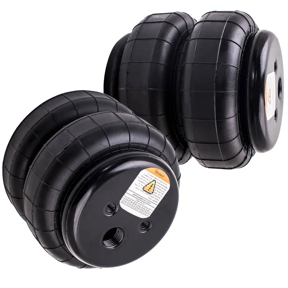 2PCS Air Ride Suspension Bag Standard 2500 lb 1/2"npt Single Port Heavy Duty-BeeSpareParts
