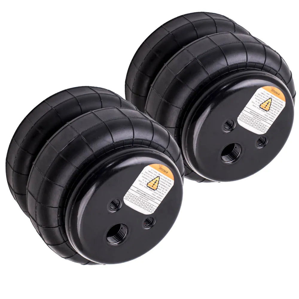 2PCS Air Ride Suspension Bag Standard 2500 lb 1/2"npt Single Port Heavy Duty-BeeSpareParts