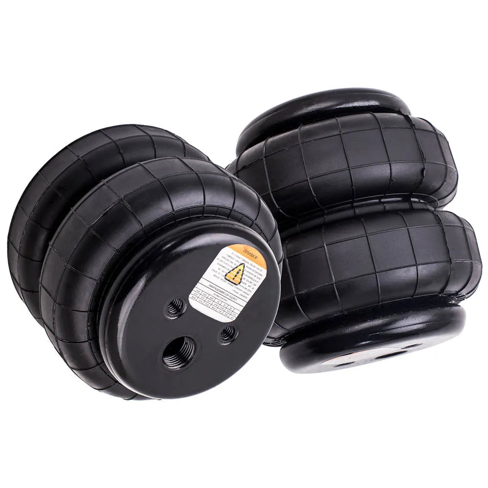 2PCS Air Ride Suspension Bag Standard 2500 lb 1/2"npt Single Port Heavy Duty-BeeSpareParts