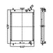 TH4416186 Water Tank Radiator fits John Deere Excavator 27C 27ZTS 35C 35ZTS-BeeSpareParts