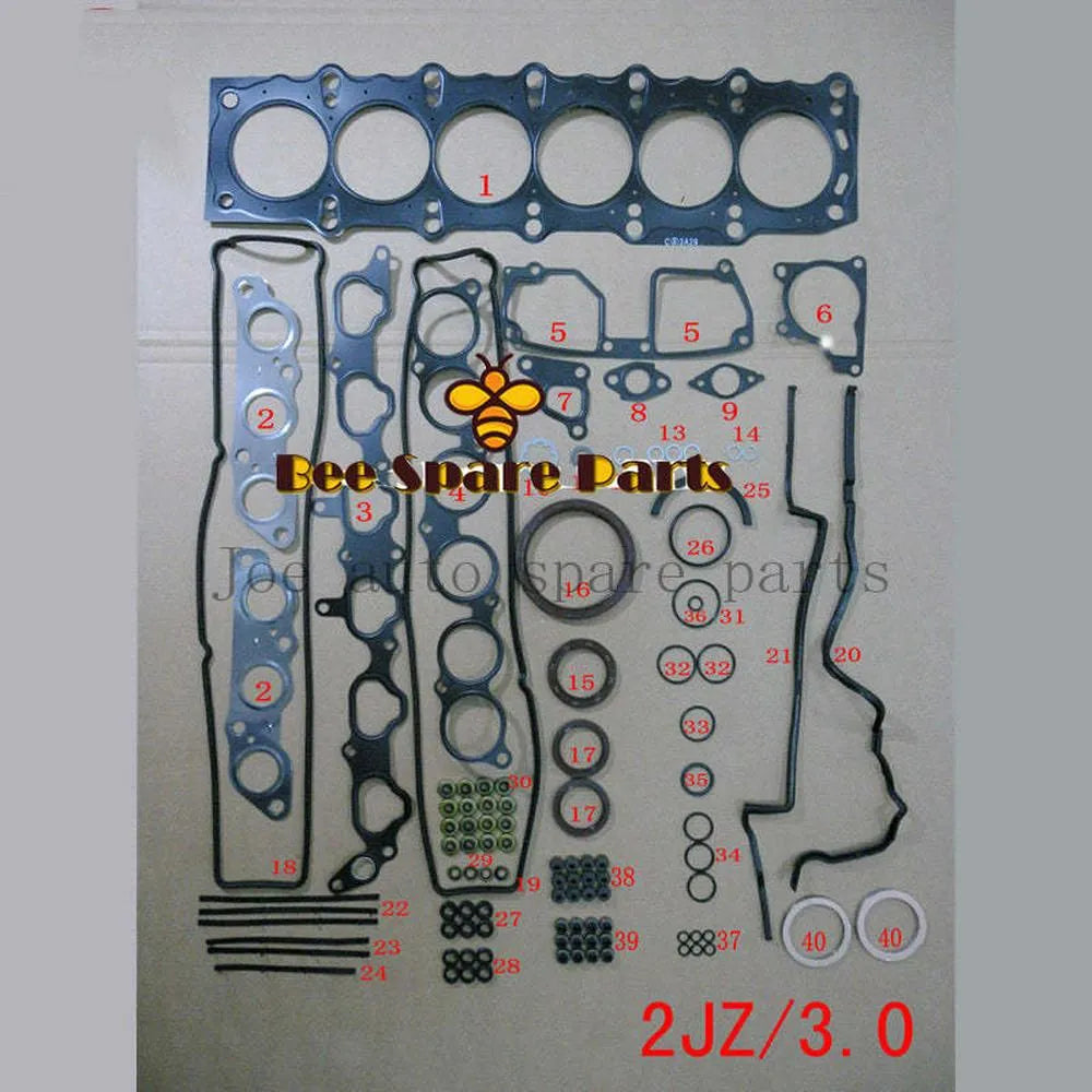 2JZGTE 2JZ GTE Supra Complete Engine Gasket Kit 04111-46094 For Toyota-Gasket & Gasket Kit-BeeSpareParts