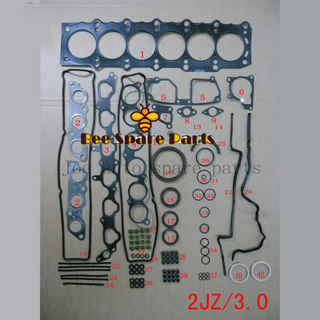 2JZGTE 2JZ GTE Supra Complete Engine Gasket Kit 04111-46094 For Toyota-Gasket & Gasket Kit-BeeSpareParts