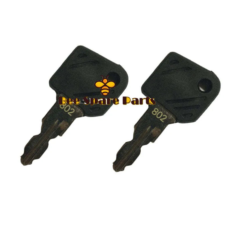 2pcs 0039730404 0039730403 ignition key 802 start key for Linde forklift parts-BeeSpareParts