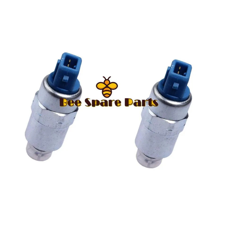 2pcs 12V Fuel Pump Solenoid 26420469 for Perkins Engine 1004-4 1004-42 903-27 1104D-44 1104C-44 1006-6 1006-60-BeeSpareParts