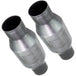 2pcs 1pair Catalytic Converter 2.5 inch High Performance Spun Body 410250 Stainless Steel-BeeSpareParts