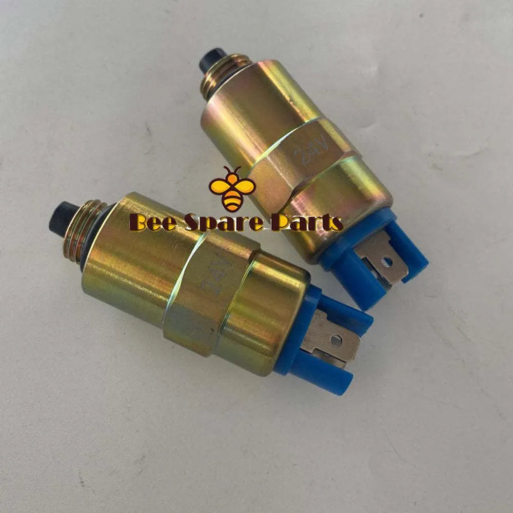 2PCS 24V Solenoid Valve 26420471 26431675 7185-900T for Perkins 1004 1006 DELPHI Pump DP200-BeeSpareParts