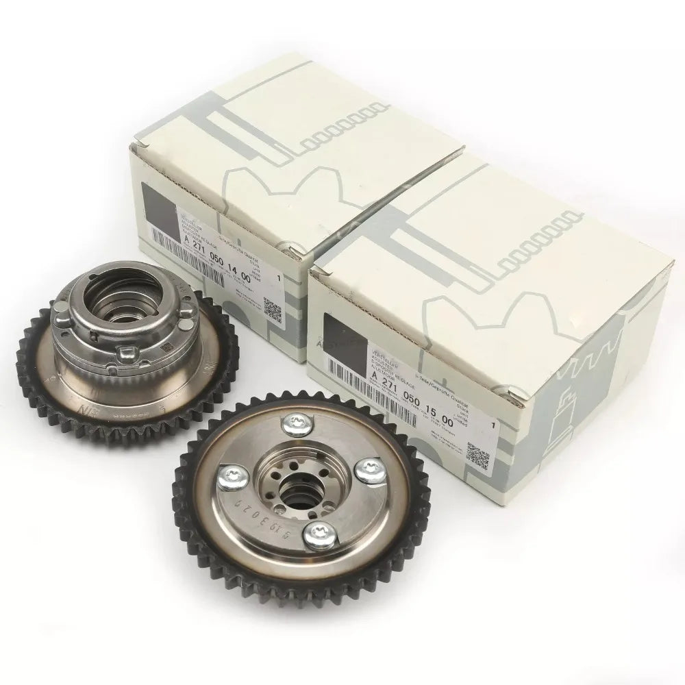2pcs Exhaust+Intake Timing Sprocket Gear for Mercedes Benz C250 SLK250 M271 1.8T-BeeSpareParts