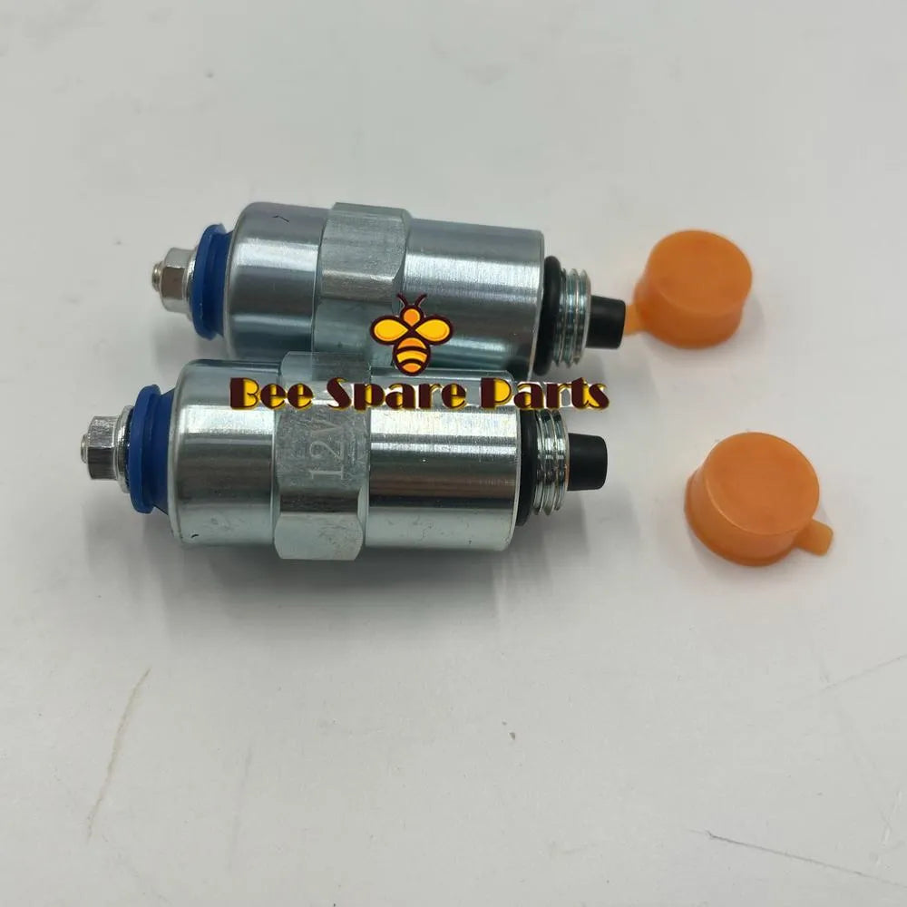 2pcs Fuel Cut-off Injection Solenoid 7167-620A 7167-620B 7185-900W 9009-049 for DPA DPS CAV LUCAS 12V-BeeSpareParts