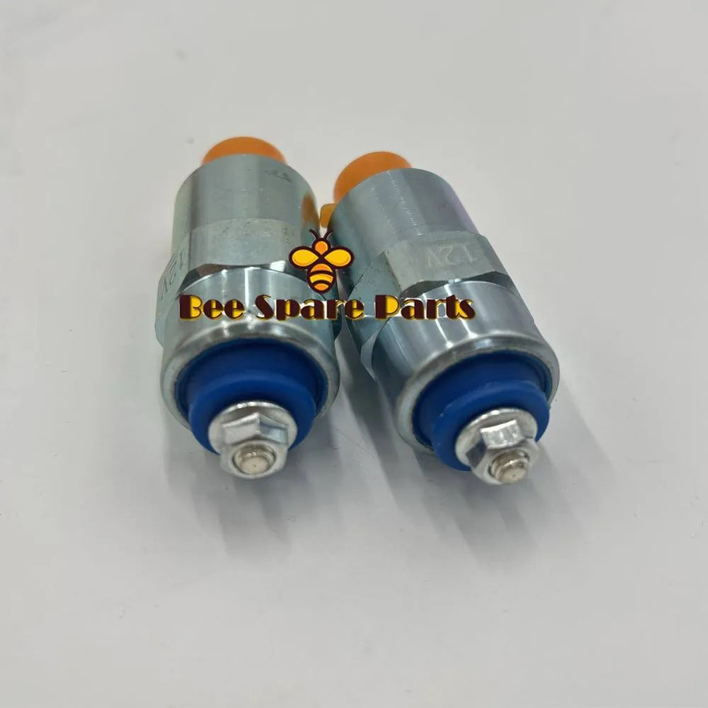 2pcs Fuel Cut-off Injection Solenoid 7167-620A 7167-620B 7185-900W 9009-049 for DPA DPS CAV LUCAS 12V-BeeSpareParts