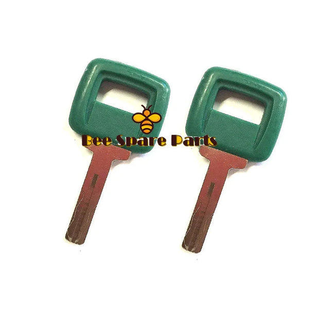 2PCS Heavy Equipment Laser Cut Ignition Key 11039228 Fit For Volvo Loader and Haul Truck-Replacement Aftermarket Parts