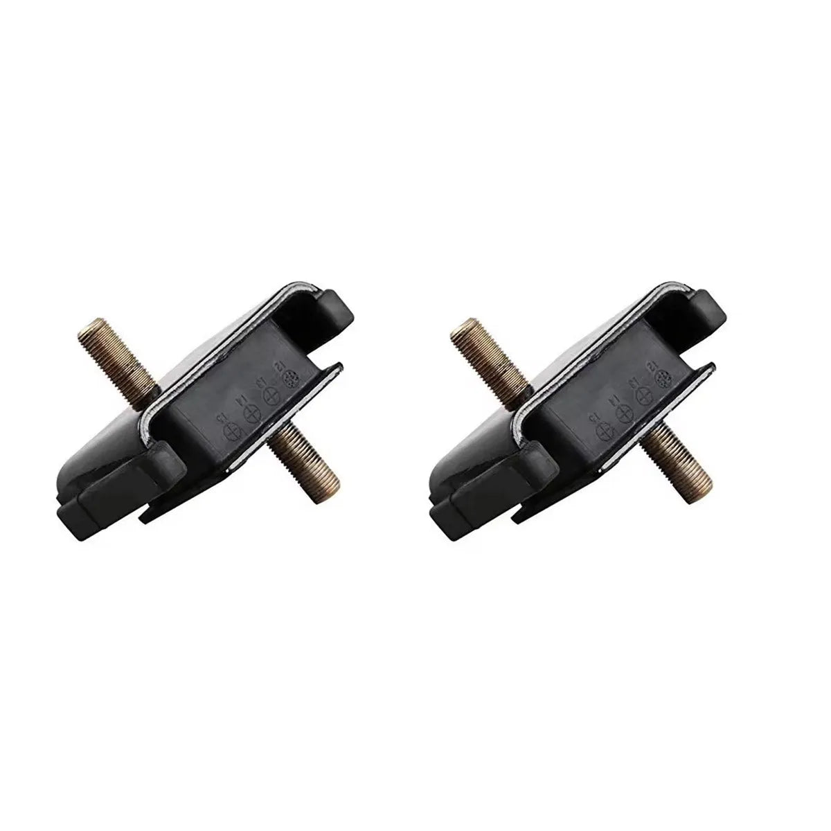 2Pcs Mount Insulator 12361-23600-71 for Toyota Engine 1DZ 2Z Forklift 6FD10 6FD30-Mounting Rubber Cushion-BeeSpareParts