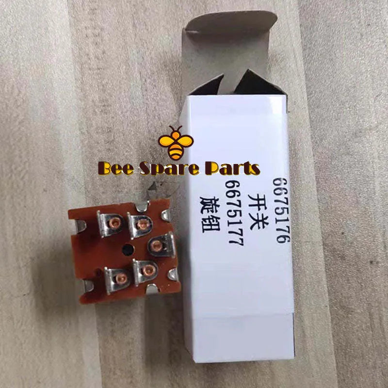 2pcs New Heater Fan Blower Switch 6675176 for Bobcat 320 322 323 325 328 331 334-BeeSpareParts