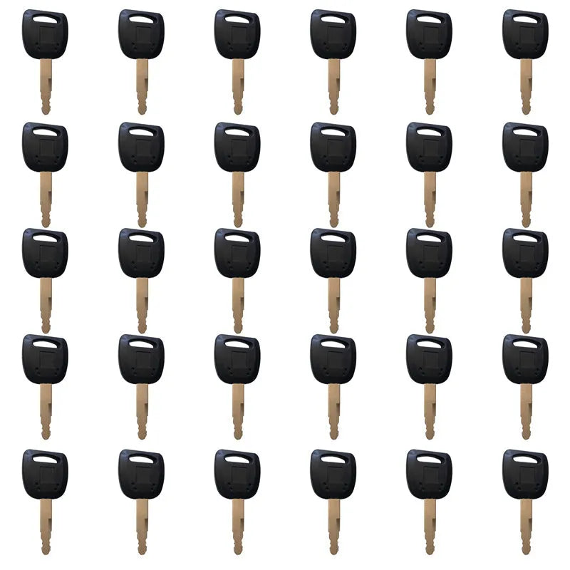 30 Pcacks 801503883-1 Door Lock Start Key Ignition Keys Excavator Parts Compatible With XCMG 80 85 150 215 60 Heavy Equipment-BeeSpareParts