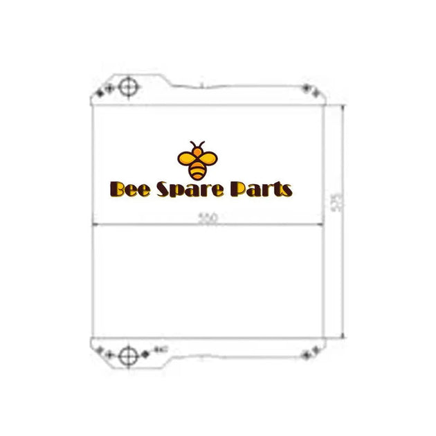 30/925452 Water Tank Radiator Assy for JCB 3185 3155 New-BeeSpareParts