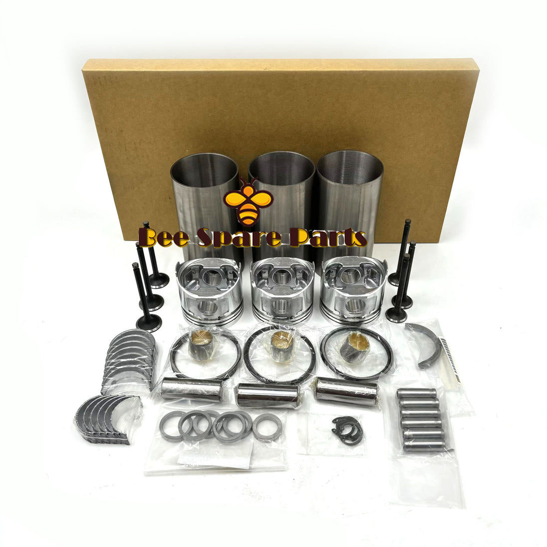 3AE1 Overhaul Kit With Piston Rings Bearings Piston Rings Full Gasket Set Valve Liner Kit For Isuzu
