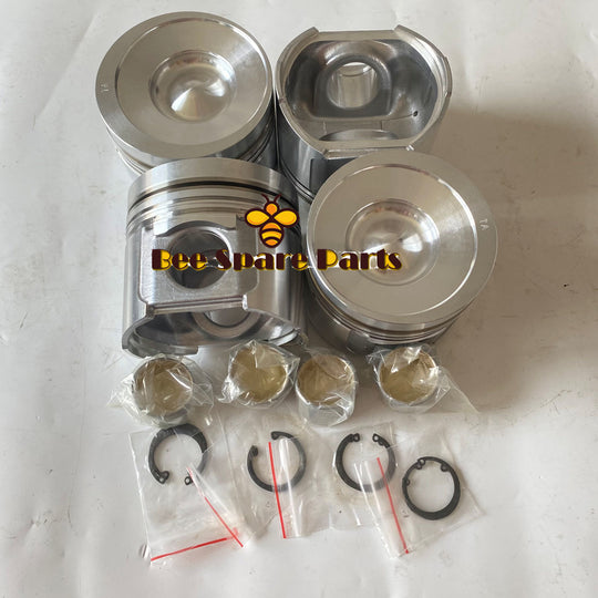 4PCS Piston Kits 6271-31-2110 For Komatsu PC130-8 Excavators With B3.3 Engine