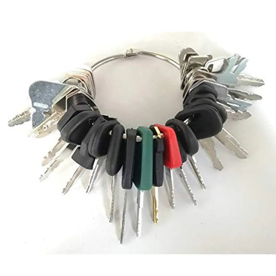 35pcs Heavy Equipment Construction Ignition Key Set 5P8500 H800 K250 Fit for Caterpillar Volvo Case JCB-BeeSpareParts