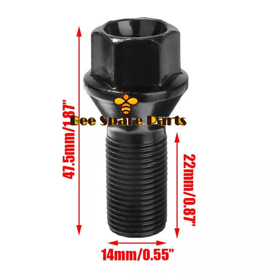 36136781151 4Pcs/lot Car Accessories Wheel Lug Bolt Nut Steel For BMW X3 X5 E70 E71 F20 F25 Wheel Bolt-BeeSpareParts