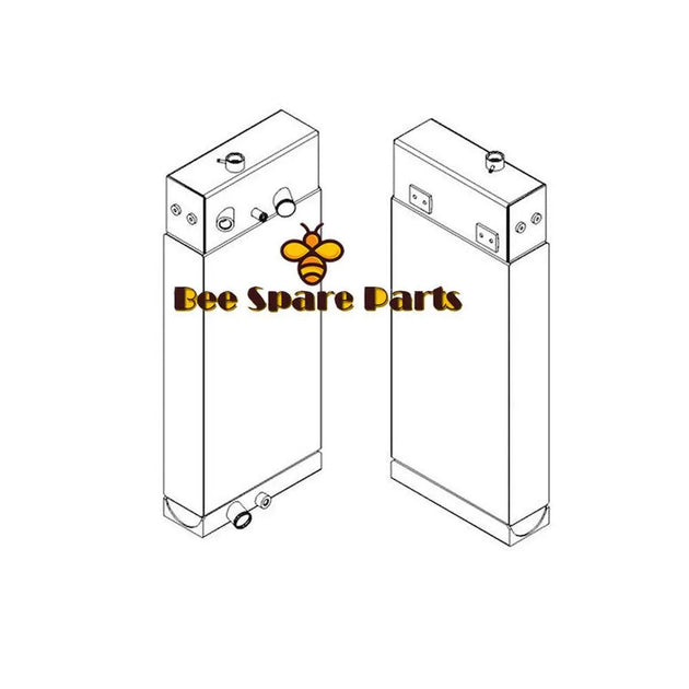 3885240 Fits Caterpillar D6N Water Radiator-Replacement Aftermarket Parts