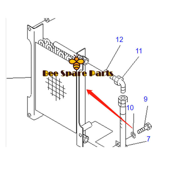 Oil Cooler 195-03-22781 for Komatsu D85PX-15 D85EX-15 D375A-3A D475A-3A PC1800-6