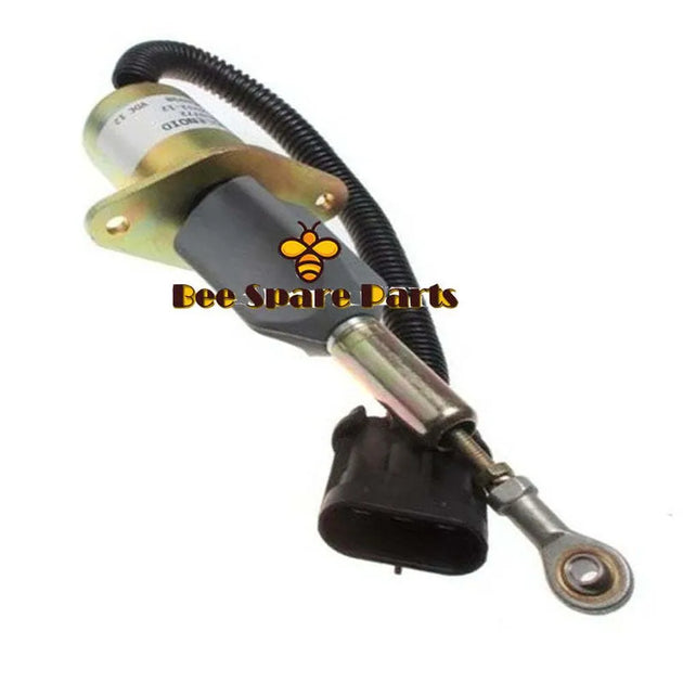 3990772 Stop Solenoid SA-4932-12 DC12V Fuel Shutdown Solenoid Cut Off Solenoid for 6CT Excavator Engine Aftermarket Parts-Solenoid & Solenoid Valve-BeeSpareParts