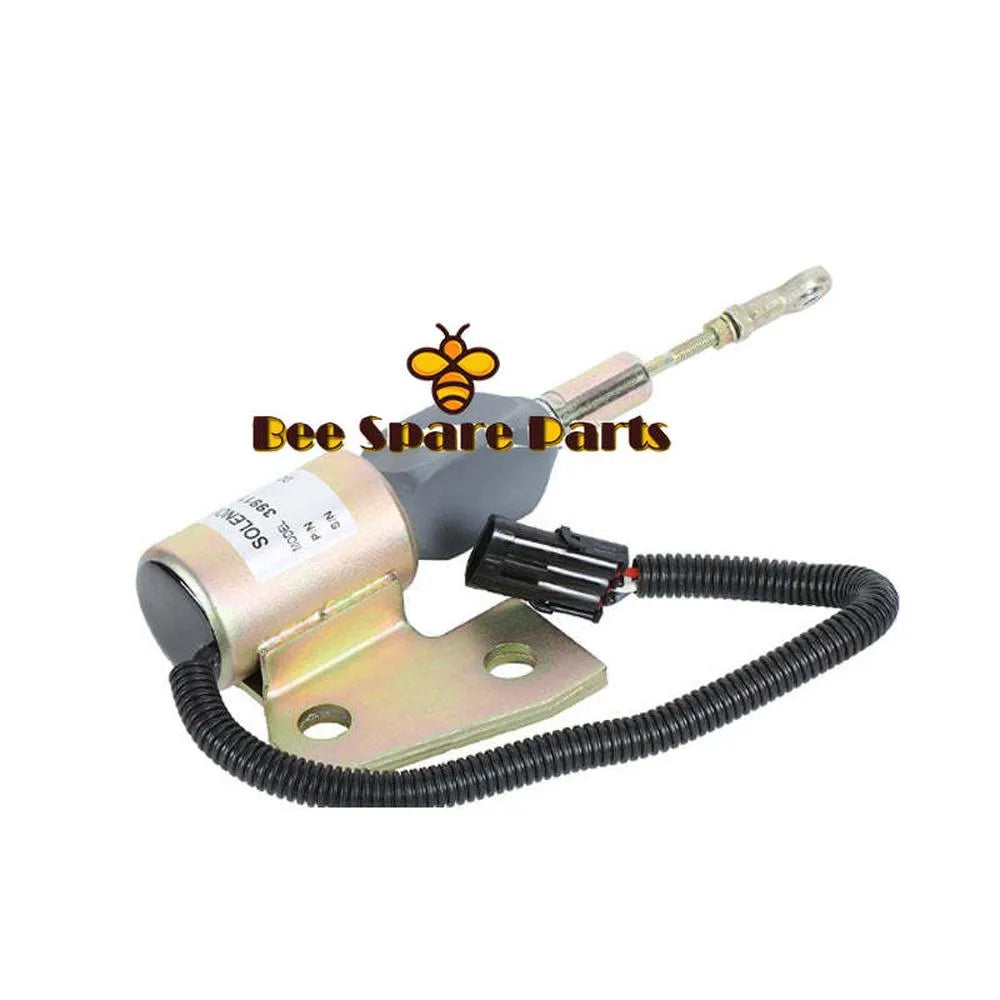 3991167 Fuel Shut Off Solenoid SA-4941-12 12V for Cummins 4BT Hyundai R130 R170-Solenoid & Solenoid Valve-BeeSpareParts